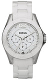 Fossil Ceramic White Dial White Ceramic Strap Watch for Women - CE1002