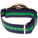 Daniel Wellington Classic Warwick White Dial Two Tone Nylon Strap Watch for Men - DW00100005