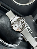 Guess Iconic Quartz Silver Dial Silver Mesh Bracelet Watch For Women - GW0527L1