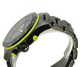 Marc Jacobs Rock Chronograph Black Dial Black Steel Strap Watch for Men - MBM5026