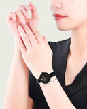 Swarovski Cosmopolitan PVD Black Dial Black Steel Strap Watch for Women - 5547646