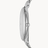 Fossil Jacqueline White Dial Silver Steel Strap Watch for Women - ES3433