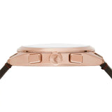 Emporio Armani Claudio Chronograph Blue Dial Brown Leather Strap Watch For Men - AR11554