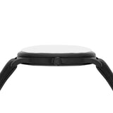 Emporio Armani Minimalist Analog Black Dial Black Leather Strap Watch For Men - AR11573