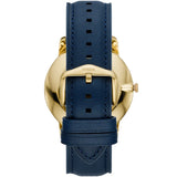 Fossil The Minimalist 3H Analog Blue Dial Blue Leather Strap Watch for Men - FS5789