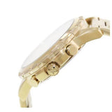 Fossil Dean Chronograph Champagne Dial Gold Steel Strap Watch for Men - FS4867