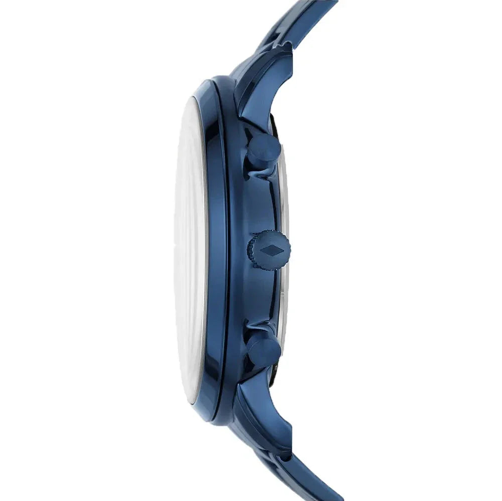 Fossil Neutra Chronograph Blue Dial Blue Steel Strap Watch for Men - FS5826