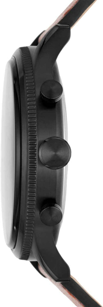 Fossil Retro Pilot Chronograph Brown Dial Brown Leather Strap Watch for Men - FS5833