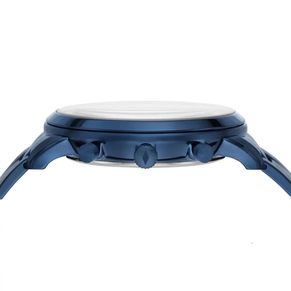 Fossil Neutra Chronograph Blue Dial Blue Steel Strap Watch for Men - FS5826