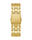 Guess Continental Black Dial Gold Steel Strap Watch for Men - GW0260G2