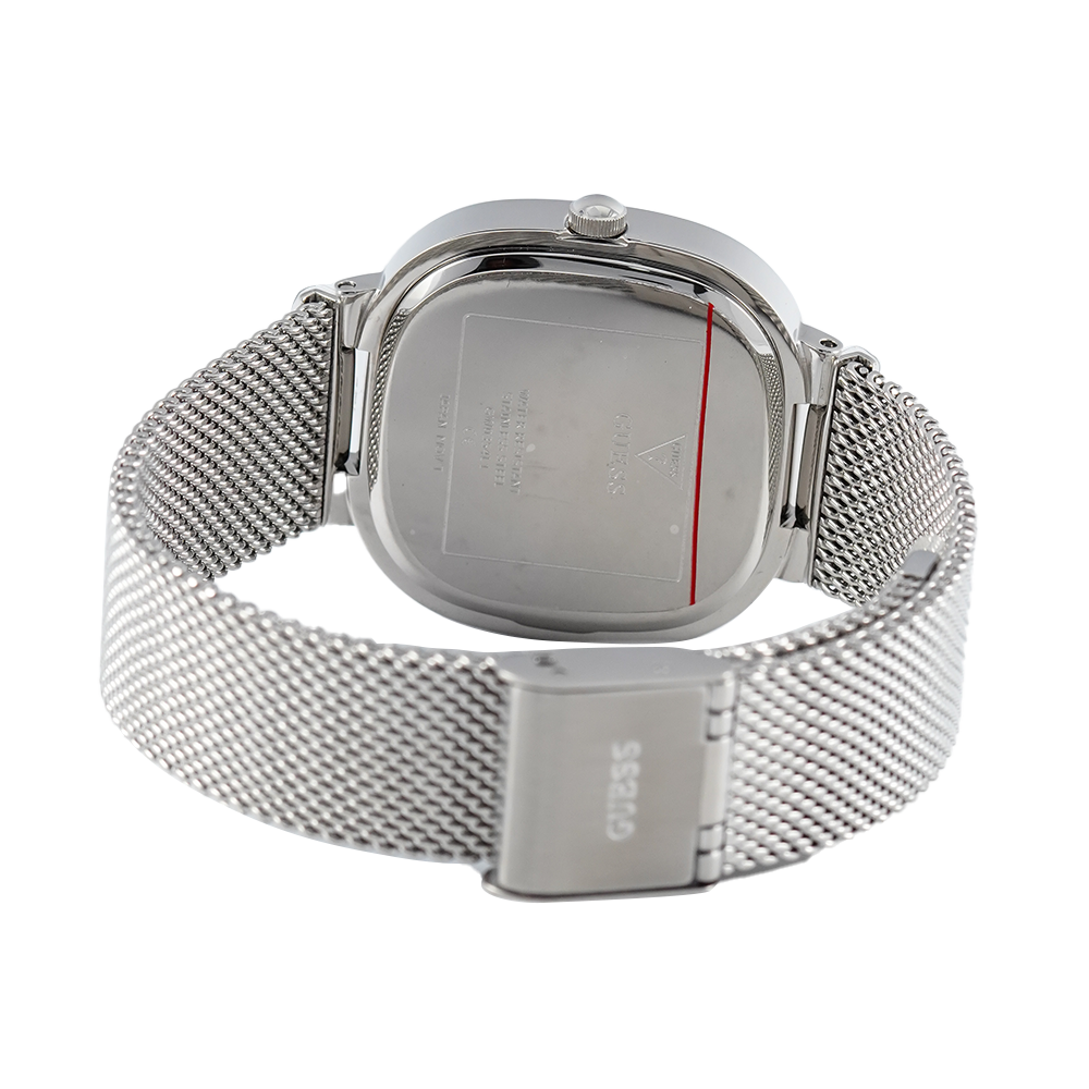 Guess Tapestry Diamonds Silver Dial Silver Mesh Bracelet Watch for Women - GW0354L1