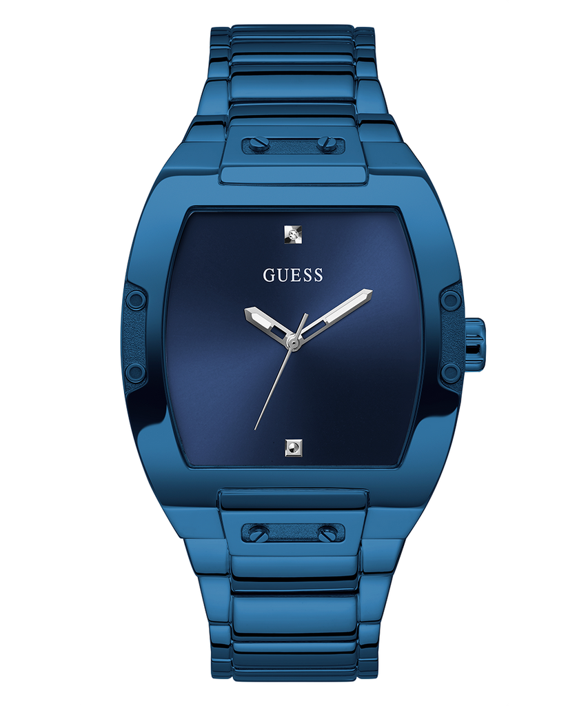 Guess Phoenix Blue Dial Blue Steel Strap Watch for Men  - GW0387G4