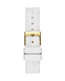 Guess Marina Multifunction White Dial White Rubber Strap Watch for Women - W1025L5