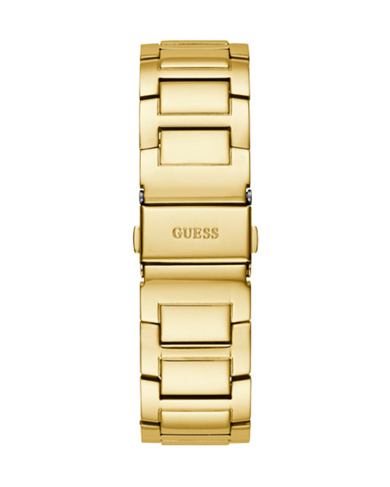 Guess Queen Quartz Gold Dial Gold Steel Strap Watch For Women - GW0464L2