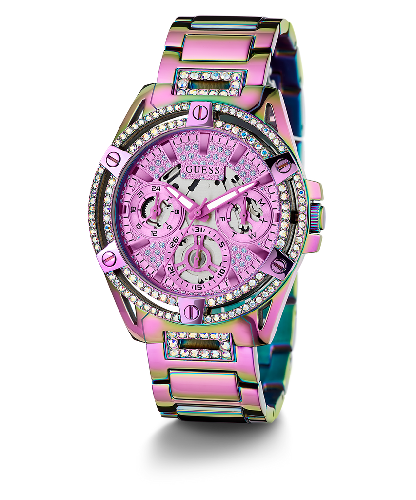 Guess Queen Multicolor Dial Multicolor Steel Strap Watch For Women - GW0464L4