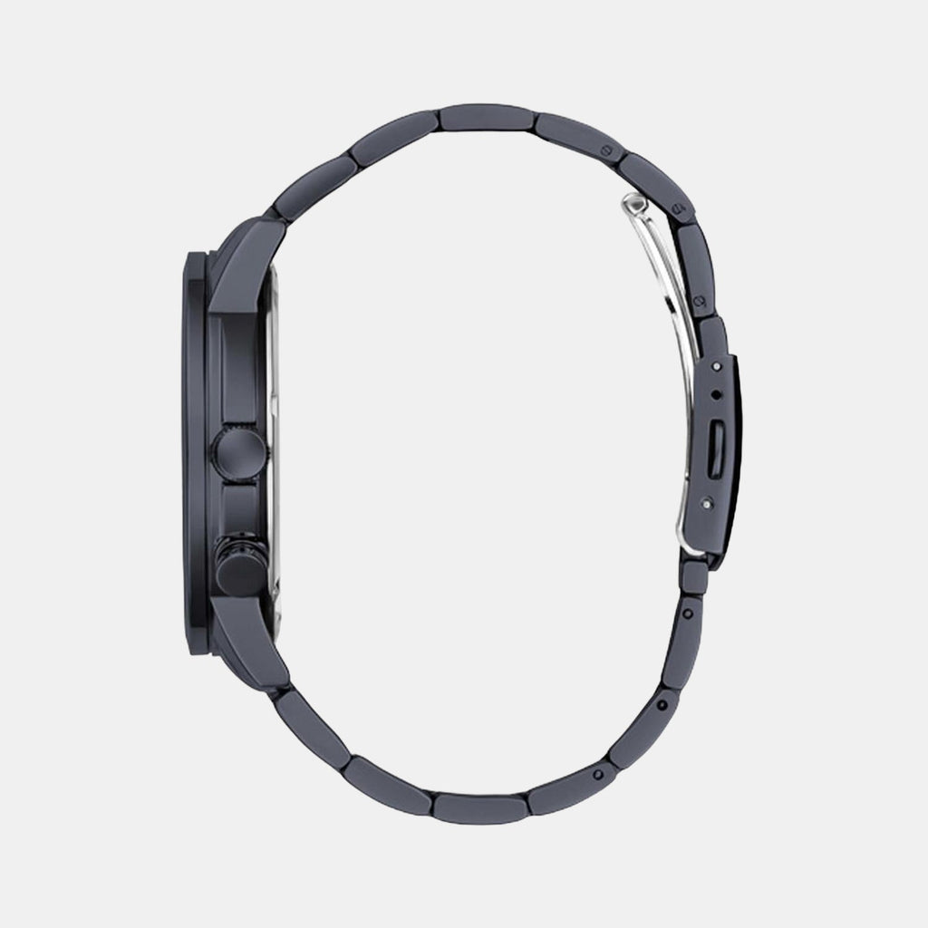 Guess Axle Multifunction Navy Blue Dial Blue Steel Strap Watch For Men - GW0488G4