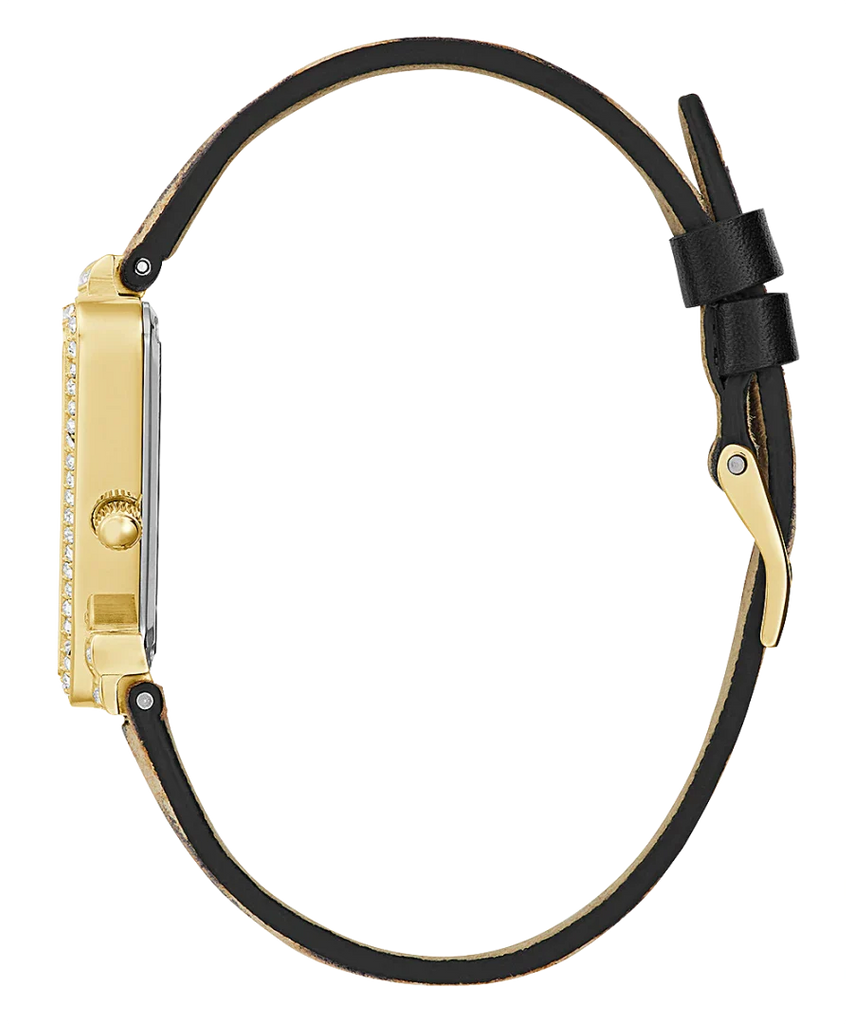 Guess Fame Quartz Animal Print Dial Multicolor Leather Strap Watch For Women - GW0504L3