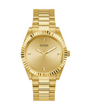 Guess Connoisseur Analog Gold Dial Gold Steel Strap Watch For Men - GW0542G2