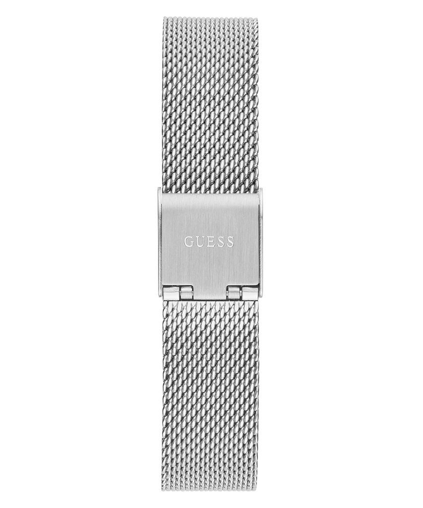 Guess Dream Crystals Silver Dial Silver Mesh Strap Watch For Women - GW0550L1