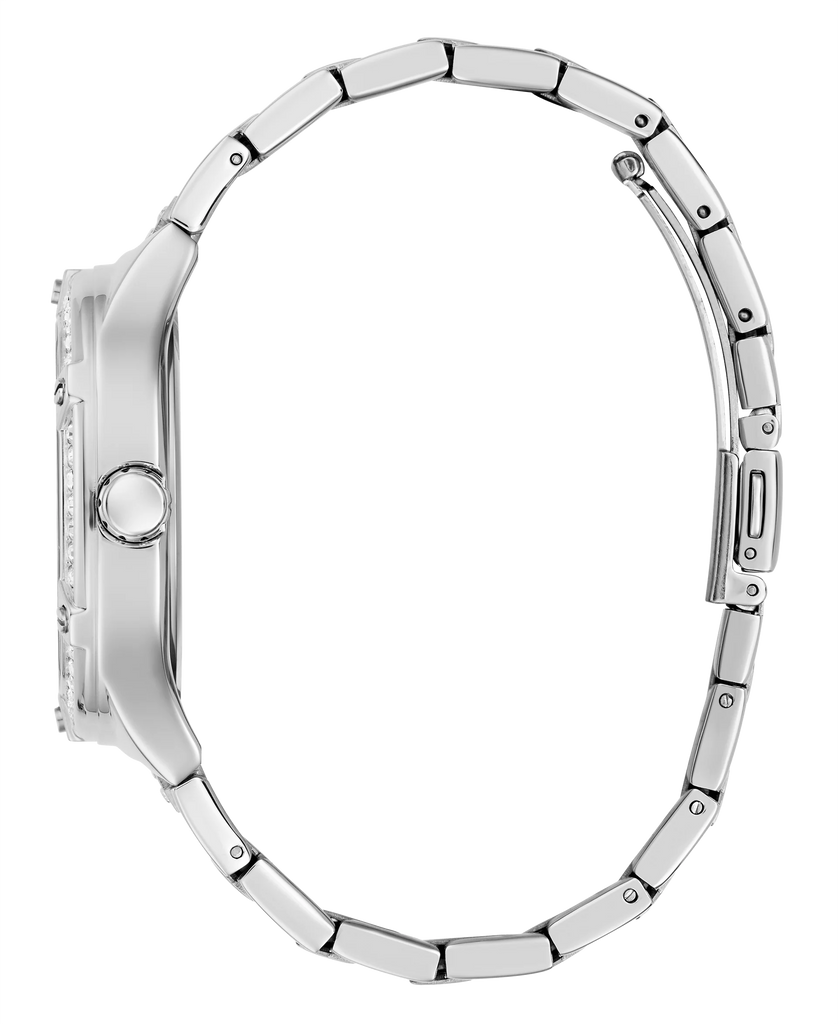 Guess Duchess Quartz Silver Dial Silver Steel Strap Watch For Women - GW0558L1