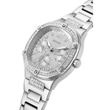 Guess Duchess Quartz Silver Dial Silver Steel Strap Watch For Women - GW0558L1