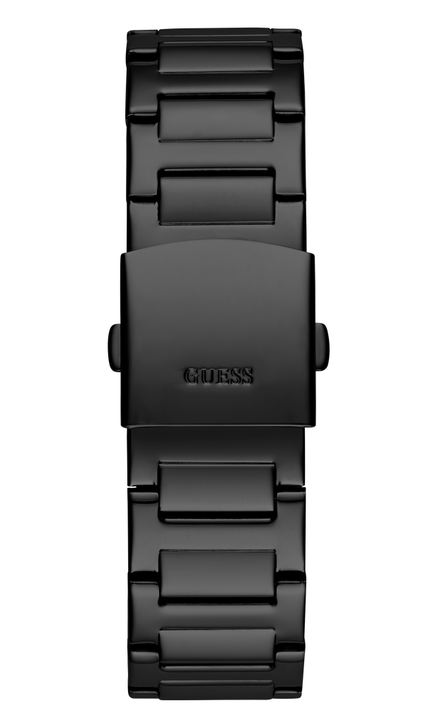 Guess Duke Glitz Crystals Black Dial Black Steel Strap Watch For Men - GW0576G3