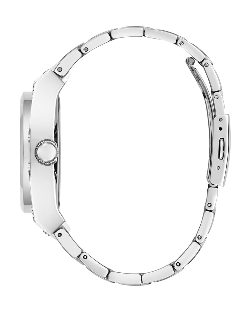 Guess Prodigy Chronograph Blue Dial Silver Steel Strap Watch For Men - GW0624G1