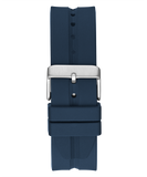 Guess Leo Chronograph Navy Blue Dial Blue Silicone Strap Watch For Men - GW0637G1