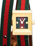 Gucci G-Frame Multicolored Dial Two Tone Nylon Strap Watch For Women - YA128527