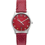 Gucci G-Timeless Cherry Red Mother of Pearl Dial 27mm Watch For Women - YA126584