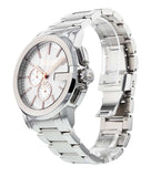 Gucci G Chrono Chronograph Silver Dial Silver Steel Strap Watch For Men - YA101201