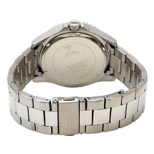 Guess G Twist Diamonds Silver Dial Silver Steel Strap Watch For Women - W1201L1