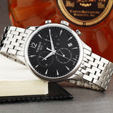 Tissot T Classic Tradition Chronograph Black Dial Silver Steel Strap Watch For Men - T063.617.11.057.00