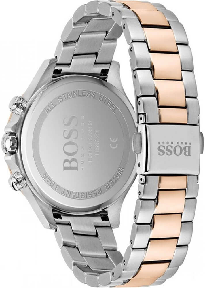 Hugo Boss Hera White Dial Two Tone Steel Strap Watch for Women - 1502564
