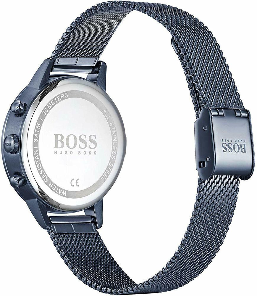 Hugo Boss Infinity Blue Dial Blue Mesh Bracelet Watch for Women - 1502518