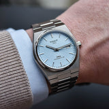 Tissot PRX Powermatic 80 Ice Blue Tiffany Dial Silver Steel Strap Watch for Men - T137.407.11.351.00