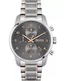 Hugo Boss Skymaster Grey Dial Two Tone Steel Strap Watch for Men - 1513789