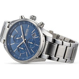 Hugo Boss Grand Prix Blue Dial Silver Steel Strap Watch for Men - 1513478