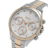 Hugo Boss Hera White Dial Two Tone Steel Strap Watch for Women - 1502564