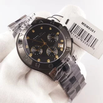 Marc Jacobs Blade Chronograph Blue Dial Blue Steel Strap Watch for Women - MBM8581