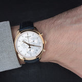Tissot T Classic PR 100 Chronograph Silver Dial Black Leather Strap Watch for Men - T101.417.36.031.00