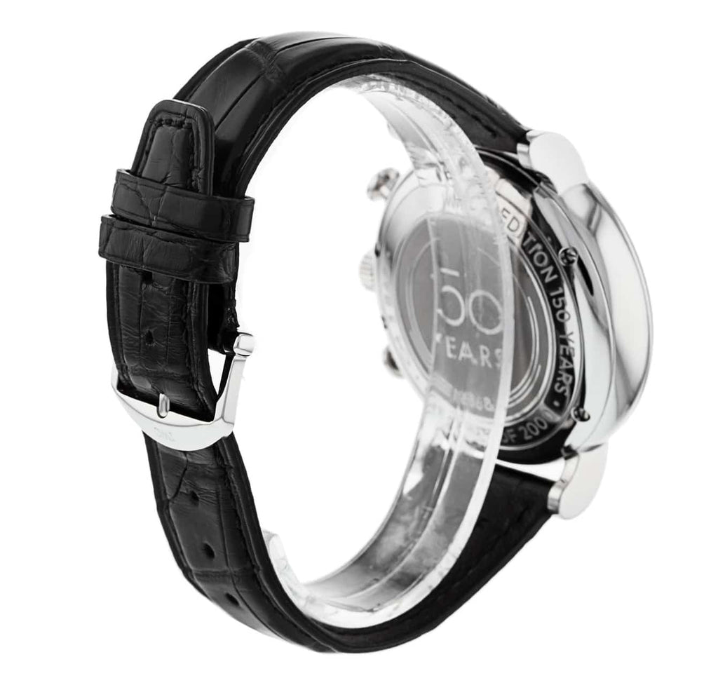 IWC Portofino Chronograph Blue Dial Black Leather Strap Watch for Men - IW391023