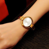 Calvin Klein Impetuous White Dial Gold Steel Strap Watch for Women - K4F2N516