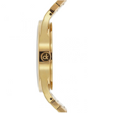 Calvin Klein Dainty White Dial Gold Steel Strap Watch for Women - K7L23546