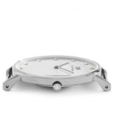 Daniel Wellington Classy Winchester White Dial Two Tone NATO Strap Watch For Women - DW00100081