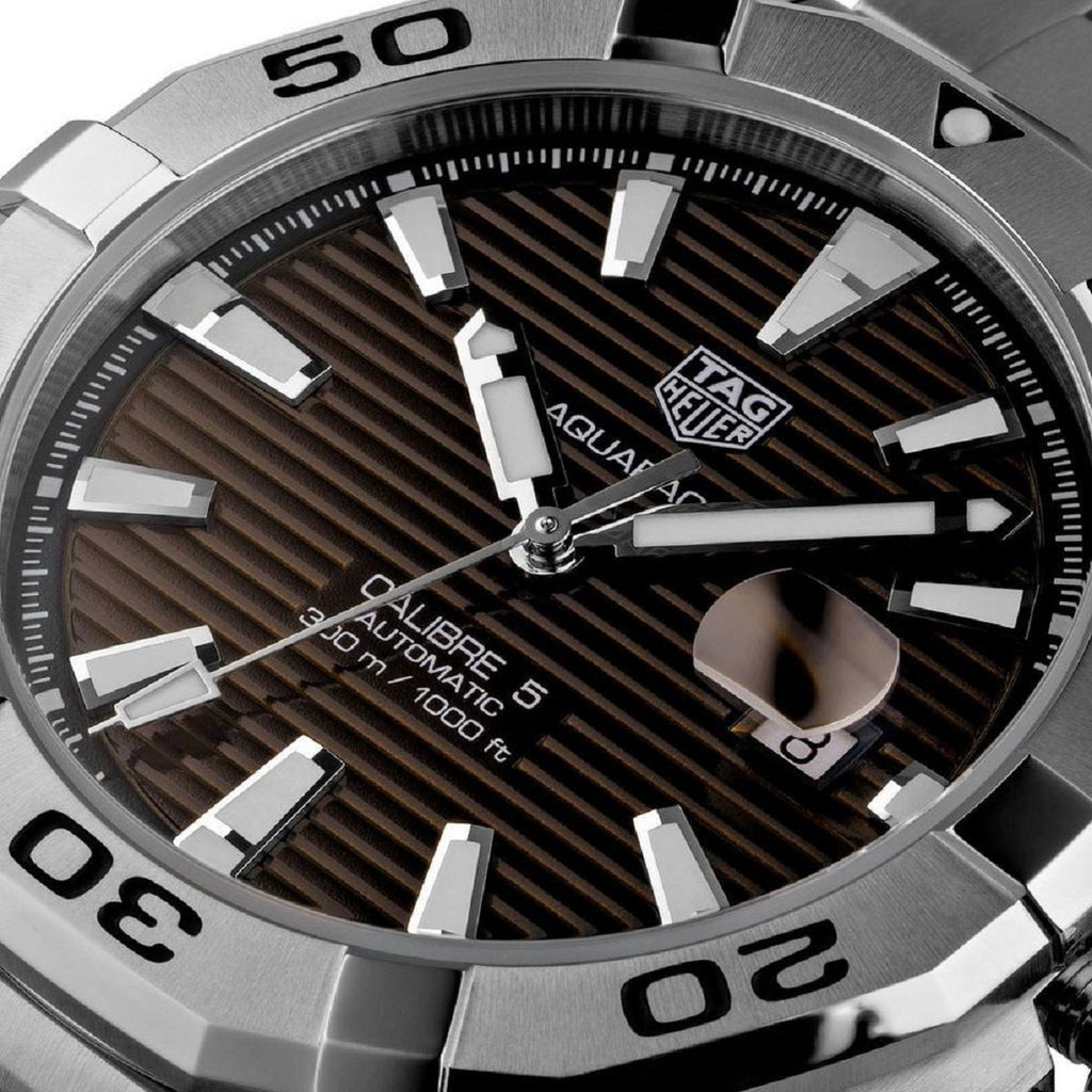 Tag Heuer Aquaracer Sunray Brown Dial Watch for Men - WAY2018.BA0927