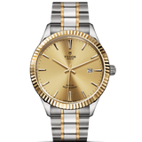 Tudor Style Automatic Gold Dial Two Tone Steel Strap Watch for Men - M12713-0001
