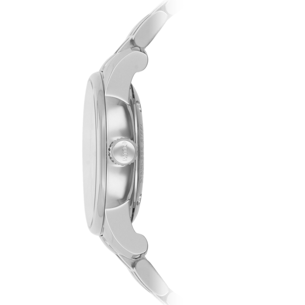 Mido Baroncelli Automatic Mother Of Pearl Dial Silver Steel Strap Watch For Women - M7600.4.69.1