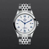 Tudor 1926 Automatic White Dial Silver Steel Strap Watch for Men - M91650-0005