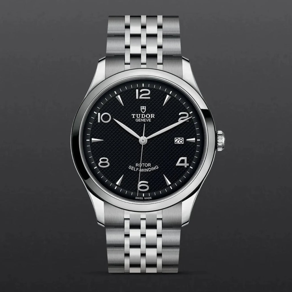 Tudor 1926 Automatic Black Dial Silver Steel Strap Watch for Men - M91650-0002